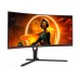 Monitor Curbat Gaming AOC CU34G3S/BK, 34 inch, Ultra Wide QHD, 1 ms, 165 Hz, Negru