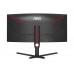 Monitor Curbat Gaming AOC CU34G3S/BK, 34 inch, Ultra Wide QHD, 1 ms, 165 Hz, Negru