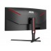 Monitor Curbat Gaming AOC CU34G3S/BK, 34 inch, Ultra Wide QHD, 1 ms, 165 Hz, Negru