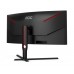 Monitor Curbat Gaming AOC CU34G3S/BK, 34 inch, Ultra Wide QHD, 1 ms, 165 Hz, Negru