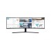 Monitor Curbat LED Samsung LC49J890DKRXEN, 49 inch, Ultra Wide, 5 ms, 144 Hz, Negru