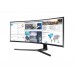 Monitor Curbat LED Samsung LC49J890DKRXEN, 49 inch, Ultra Wide, 5 ms, 144 Hz, Negru