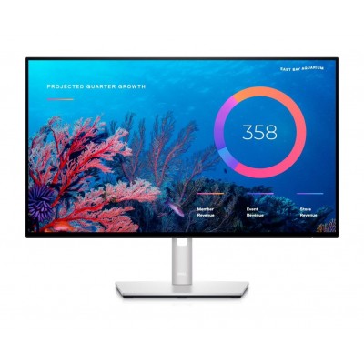 Monitor LED Dell U2422HE, 24 inch, FHD, 5 ms 60 Hz, Alb