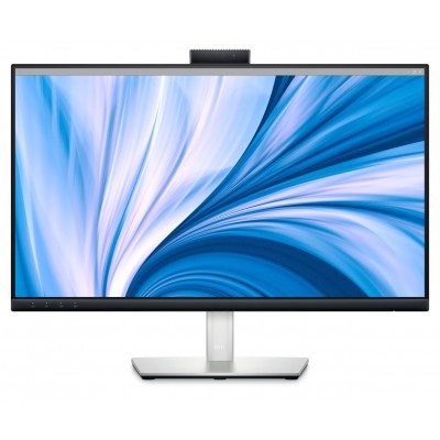 Monitor LED Dell C2423H, 23.8 inch, FHD, 8 ms, 60 Hz, Webcam, Negru / Alb