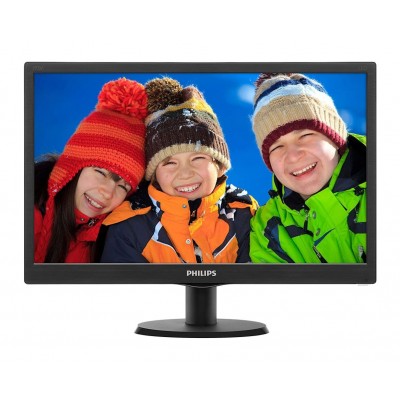 Monitor LED Philips 203V5LSB26, V-line, 19.5 inch, 5 ms, 60 Hz, Negru