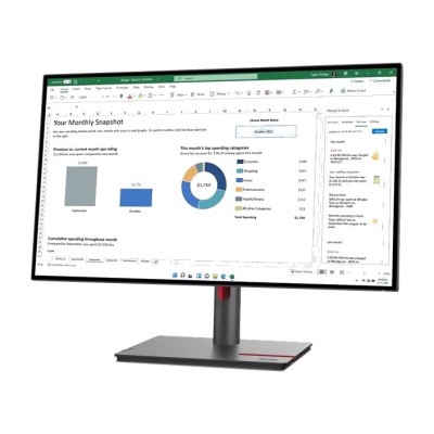Monitor Lenovo P27h-30 27 inch, 2560 x 1440 px, IPS, 4 ms, 60 Hz, Business Monitor Lenovo P27h-30 27 inch, 2560 x 1440 px, IPS, 4 ms, 60 Hz, Business