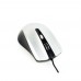 Mouse Gembird MUS-4B-01-BS, 1200 DPI, USB, Negru/Argintiu