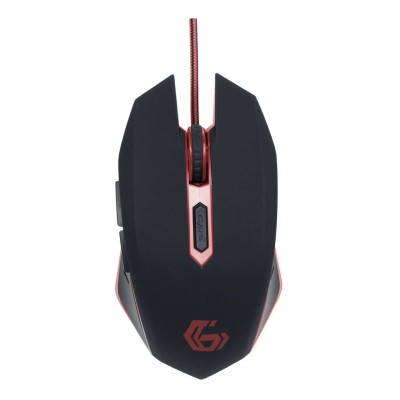 Mouse gaming Gembird MUSG-001-R, 2400 DPI, USB, Negru/Rosu Mouse gaming Gembird MUSG-001-R, 2400 DPI, USB, Negru/Rosu