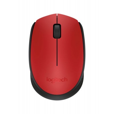 Mouse Wireless Logitech M171, 1000 DPI, USB, Rosu