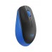 Mouse Wireless Logitech M190, 1000 DPI, USB, Negru/Albastru