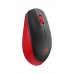 Mouse Wireless Logitech M190, 1000 DPI, USB, Negru/Rosu