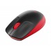 Mouse Wireless Logitech M190, 1000 DPI, USB, Negru/Rosu