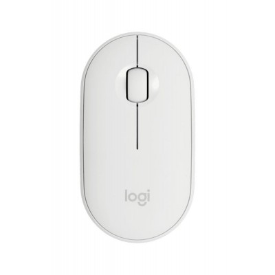 Mouse Wireless Logitech Pebble M350, 1000 DPI, USB, Alb