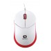 Mouse Serioux Rainbow 680, 1000 DPI, USB, Alb/Rosu