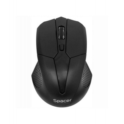 Mouse Wireless Spacer SPMO-W02, 1600 DPI, USB, Negru