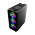 Carcasa nJoy Arena, ATX, Mid Tower, ARGB, Neagra, Fara sursa