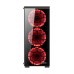 Carcasa nJoy Vanguard, ATX, Mid Tower, LED Rosu, Neagra, Fara sursa