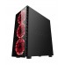 Carcasa nJoy Vanguard, ATX, Mid Tower, LED Rosu, Neagra, Fara sursa