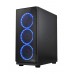 Carcasa nJoy Zollux, ATX, Mid Tower, LED Albastru, Neagra, Fara sursa