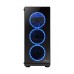 Carcasa nJoy Zollux, ATX, Mid Tower, LED Albastru, Neagra, Fara sursa