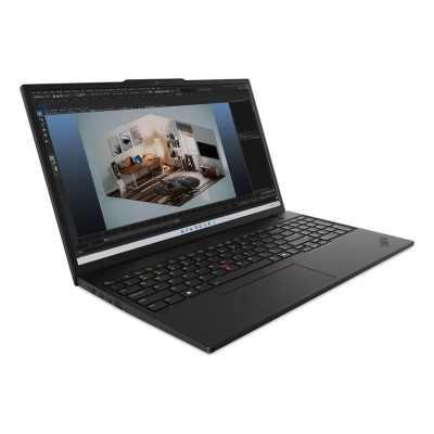 Laptop Lenovo ThinkPad P16s Gen 3 cu procesor Intel Core Ultra 9 185H până la 5.1GHz, 16" 3840 x 2400 px OLED, 64GB DDR5, 2TB SSD, Intel Arc, Windows 11 Pro, Negru, 3 ani