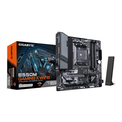 Placa de baza Gigabyte B550M GAMING X WIFI6, AMD AM4, B550, Micro-ATX, Wi-Fi 6