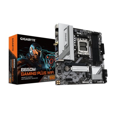 Placa de baza Gigabyte B650M GAMING PLUS WIFI, AMD AM5, B650, Micro-ATX, Wi-Fi 6E