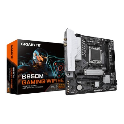 Placa de baza Gigabyte B650M GAMING WIFI6E, AMD AM5, B650, Micro-ATX, Wi-Fi 6E Placa de baza Gigabyte B650M GAMING WIFI6E, AMD AM5, B650, Micro-ATX, Wi-Fi 6E