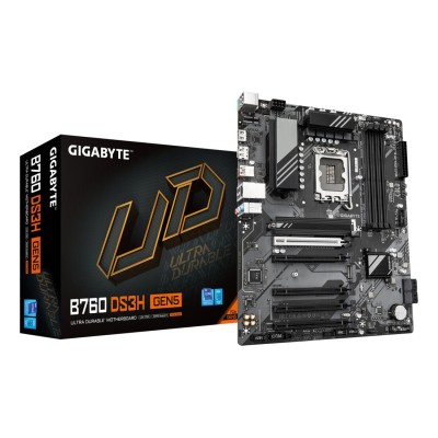 Placa de baza Gigabyte B760 DS3H GEN5, Intel LGA1700, B760, ATX