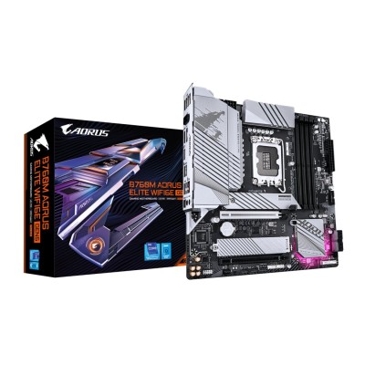 Placa de baza Gigabyte B760M AORUS ELITE Wi-Fi 6E, Intel LGA1700, B760, Micro-ATX