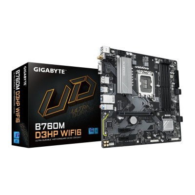 Placa de baza Gigabyte B760M D3HP WIFI6, Intel LGA1700, B760, Micro-ATX