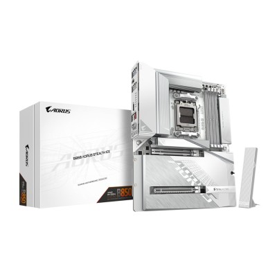 Placa de baza Gigabyte B850 AORUS STEALTH ICE, AMD AM5, B850, ATX, Wi-Fi 7