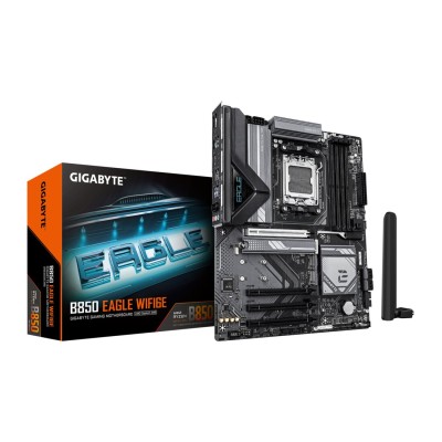 Placa de baza Gigabyte B850 EAGLE WIFI6E, AMD AM5, B850, ATX, Wi-Fi 6E Placa de baza Gigabyte B850 EAGLE WIFI6E, AMD AM5, B850, ATX, Wi-Fi 6E