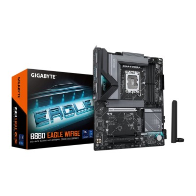 Placa de baza Gigabyte B860 EAGLE WIFI6E, Intel LGA1851, B860, ATX, Wi-Fi 6E