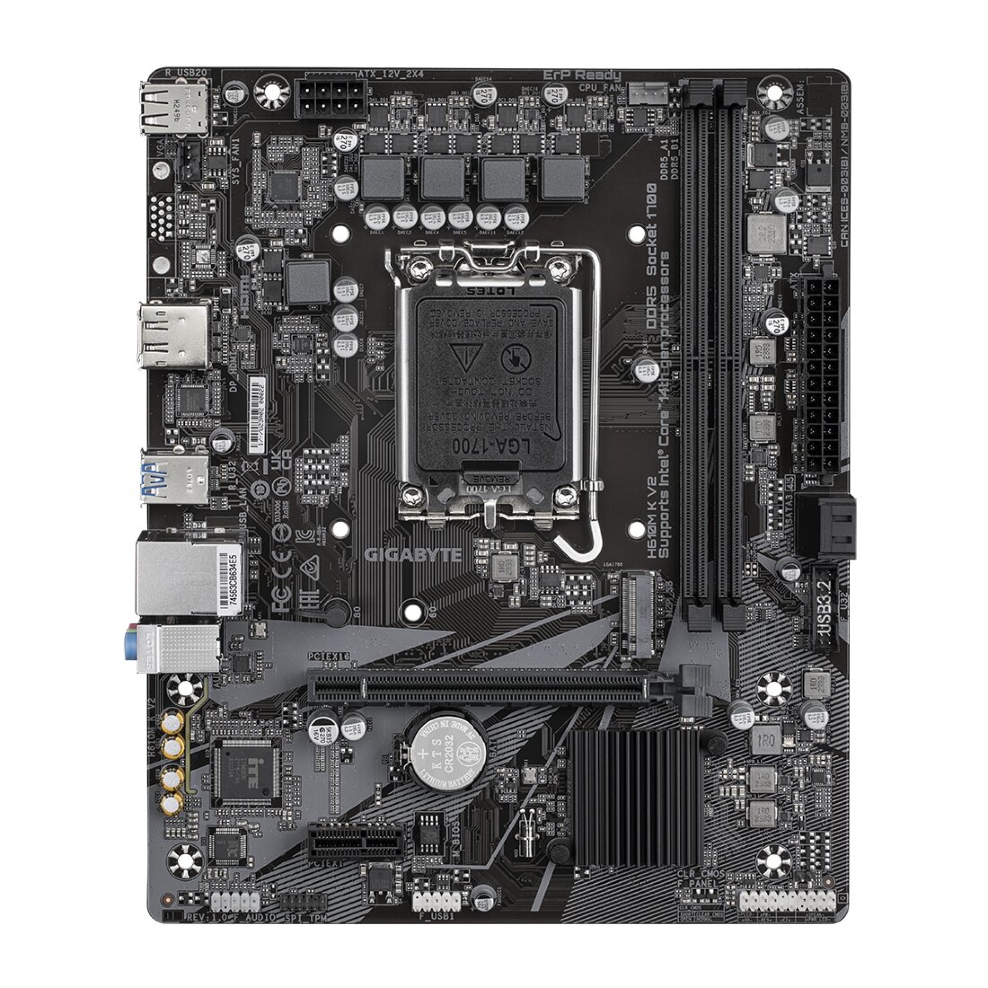 Placa de baza Gigabyte H610M K V2 Intel LGA1700 Intel H610 Micro