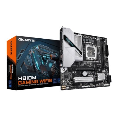 Placa de baza Gigabyte H810M GAMING WIFI6, Intel LGA1851, H810, Micro-ATX, Wi-Fi 6