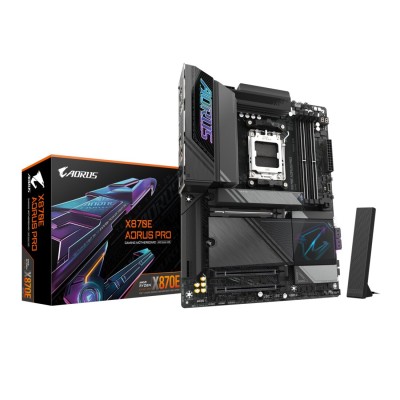 Placa de baza Gigabyte X870E AORUS PRO, AMD AM5, X870E, ATX, Wi-Fi 7 Placa de baza Gigabyte X870E AORUS PRO, AMD AM5, X870E, ATX, Wi-Fi 7