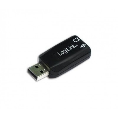 Placa de sunet externa Logilink UA0053, 5.1 canale, USB, 2 x 3.5mm Jack, Negru