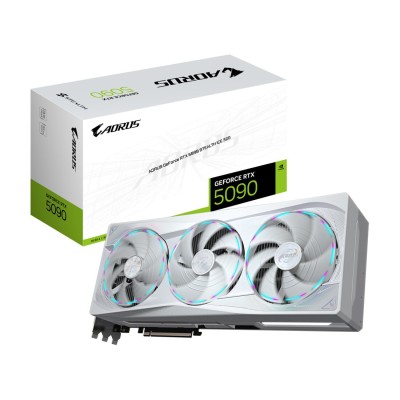 Placa video Gigabyte AORUS GeForce RTX 5090 STEALTH ICE 32GB GDDR7, PCI Express 5.0 Placa video Gigabyte AORUS GeForce RTX 5090 STEALTH ICE 32GB GDDR7, PCI Express 5.0