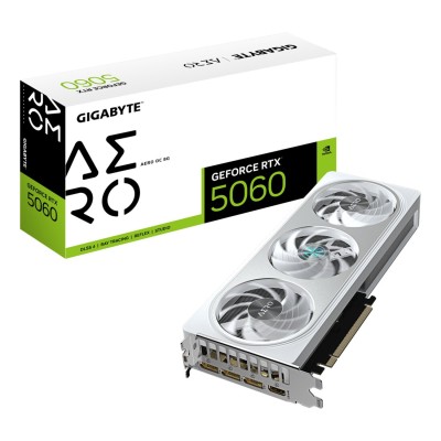 Placa Video Gigabyte GeForce RTX 5060 AERO 8GB GDDR7 PCI Express 5.0