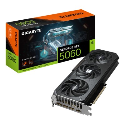 Placa Video GIGABYTE GeForce RTX 5060 GAMING OC 8GB GDDR7 PCIe 5.0