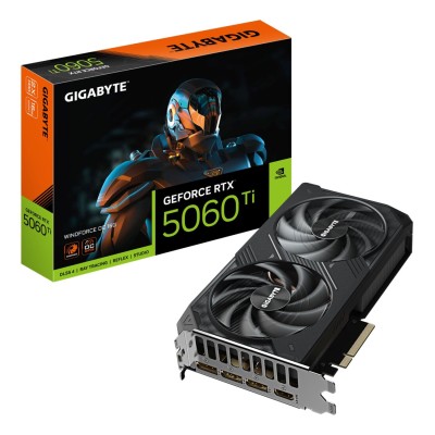 Placa video GIGABYTE GeForce RTX 5060 Ti WINDFORCE OC 16GB GDDR7 PCI Express 5.0