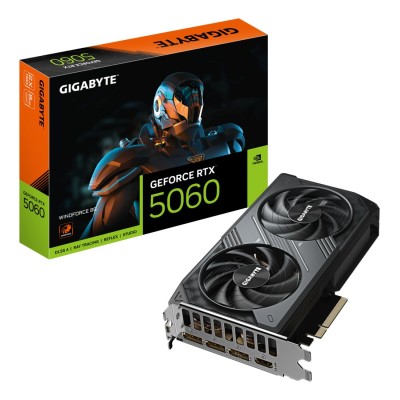 Placa Video GIGABYTE GeForce RTX 5060 WINDFORCE 8GB GDDR7 PCI Express 5.0