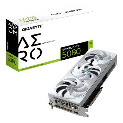Placa video GIGABYTE GEFORCE RTX 5080 AERO OC SFF 16GB GDDR7 PCI Express 5.0
