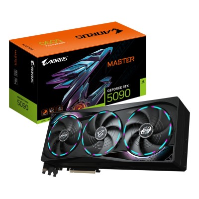 Placa Video GIGABYTE NVIDIA AORUS GEFORCE RTX 5090 MASTER 32GB GDDR7 PCI Express 5.0