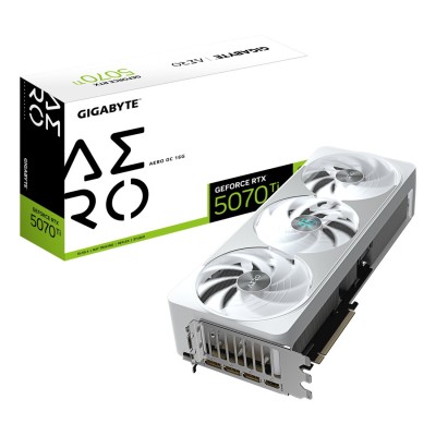 Placa Video GIGABYTE NVIDIA GEFORCE RTX 5070 TI AERO OC 16GB GDDR7 PCI Express 5.0