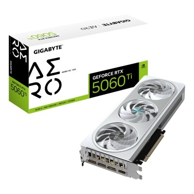 Placa Video GIGABYTE Geforce RTX 5060 TI AERO OC 16GB GDDR7 PCI Express 5.0
