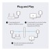 PowerLine Mercusys MP500 KIT, Gigabit, Alb