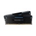 Memorie RAM Corsair Vengeance LED, Albastru, DDR4, 16 GB (2x8 GB), 3000MHz, CL 15