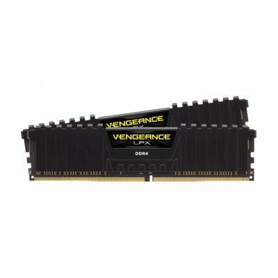 Memorie RAM Corsair Vengeance LPX Black DDR4, 64 GB (4x16 GB), 3000MHz, CL 15